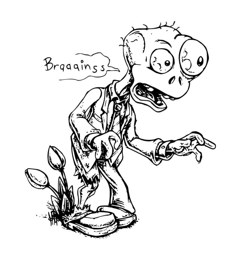 Coloring Pages Zombies 3