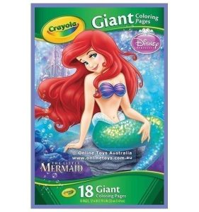 Crayola Giant Colouring Pages The Little Mermaid Online Toys Australia
