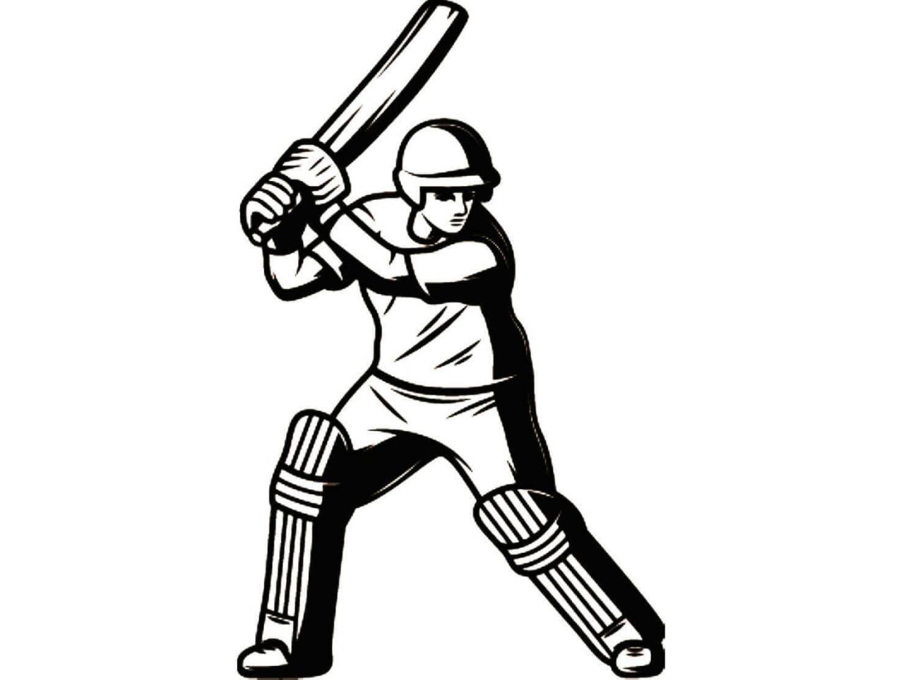 Cricket Sport Colouring In Cricket sport, Sport outfit men, Sports