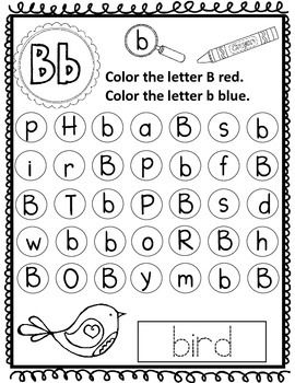 Preschool Letter Recognition Worksheets Free