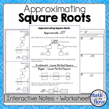 Pdf Square Root Worksheets 8th Grade