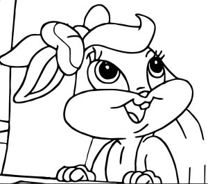 Warner Bros Baby Looney Tunes Happy Bunny Lola Coloring Page
