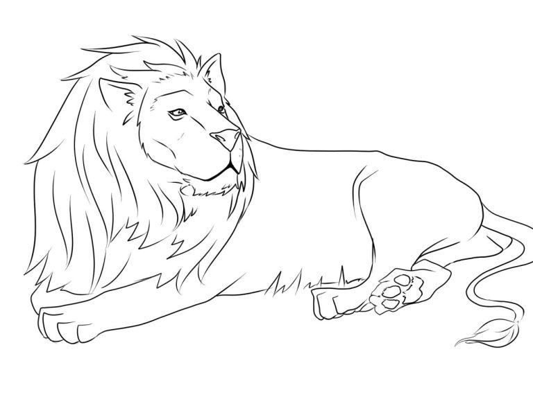 Coloring Page Of Lion