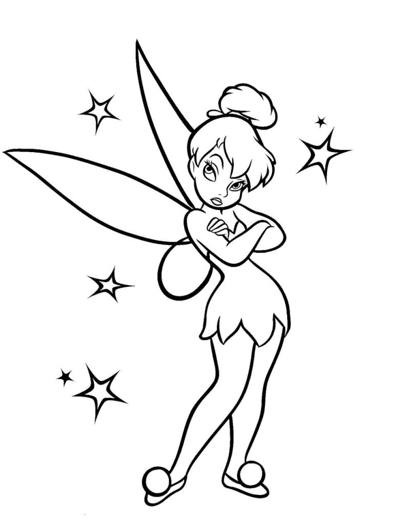 Tinkerbell Color Pages Free