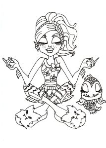 Free Printable Monster High Coloring Pages October 2012