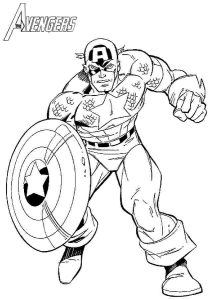 Captain america coloring pages to download and print for free
