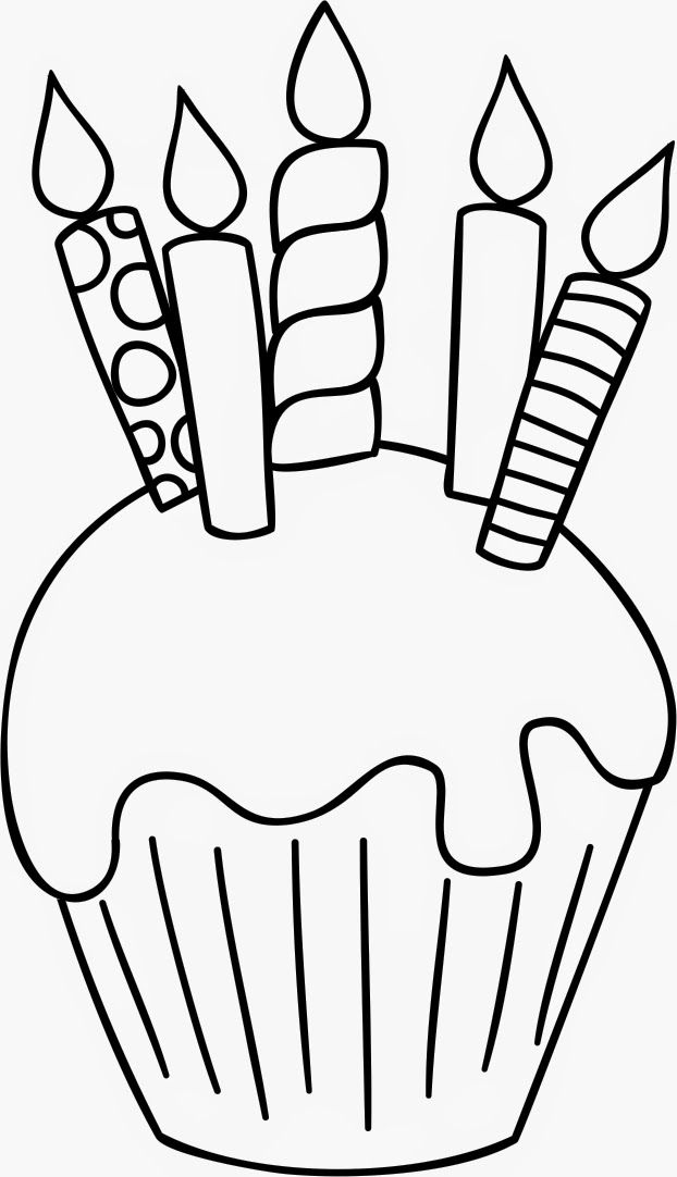 Coloring Pages Of Cakes And Cupcakes