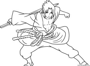 Anime Sasuke Of Naruto Shippudencb91 Coloring Pages Printable
