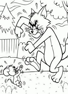 Tom And Jerry Fighting Coloring Play Free Coloring Game Online