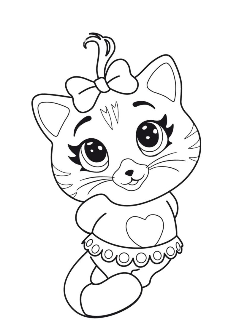 Printable Colouring Pages Of Cats