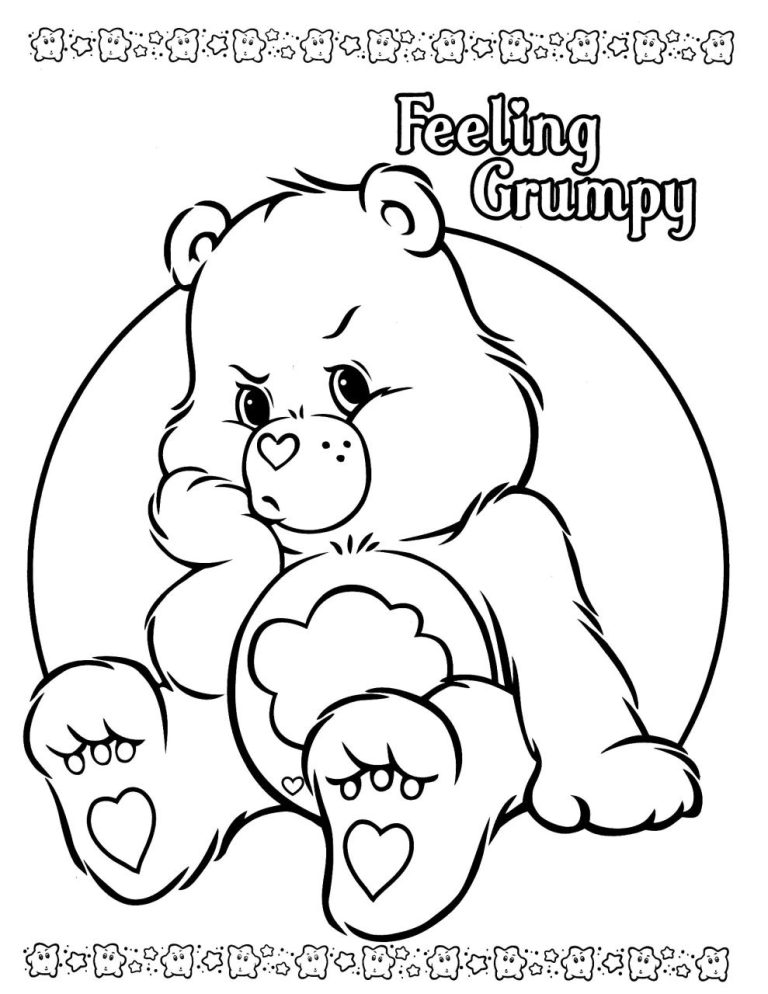 Baby Care Bear Coloring Pages