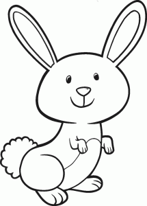 Cute bunny coloring pages to download and print for free