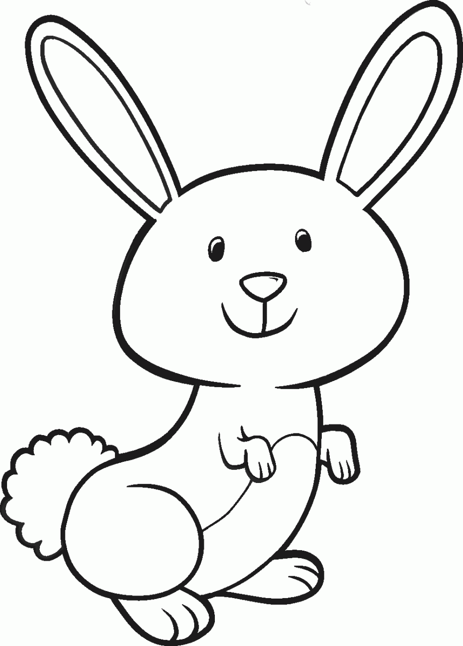 Coloring Pages Easter Bunny Face