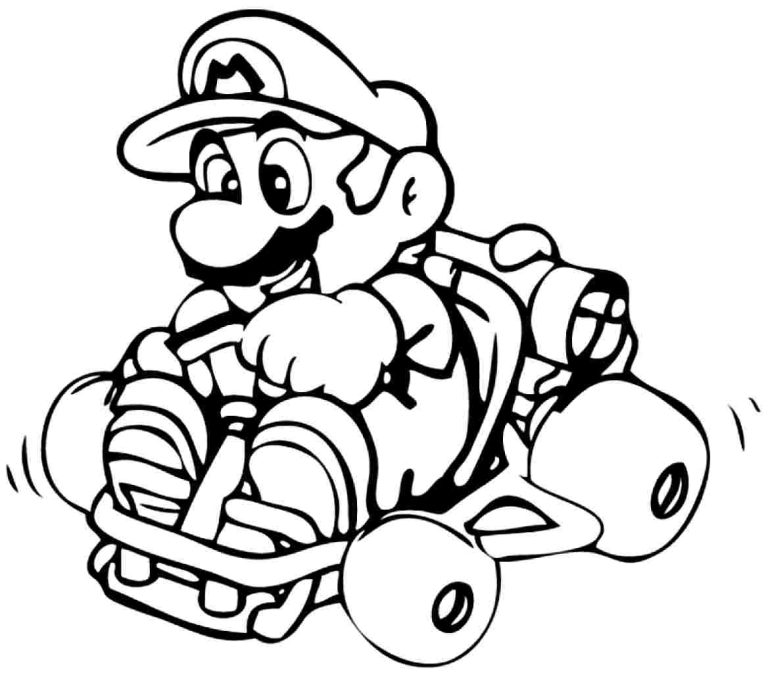 Super Coloring Pages Mario