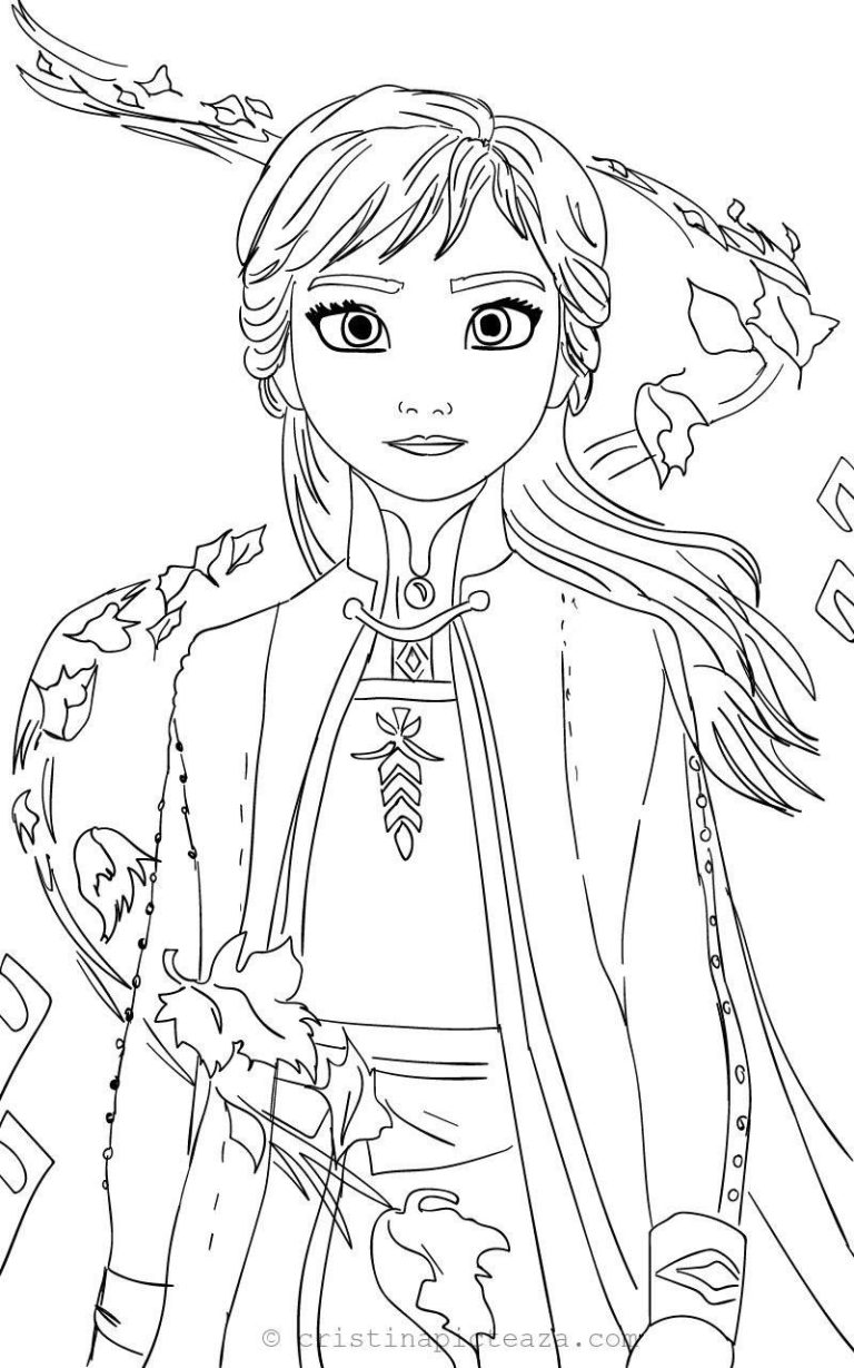 Anna Coloring Pages Frozen 2