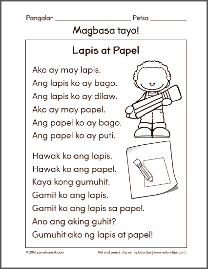 Filipino Reading Comprehension Worksheets For Grade 1 Pdf