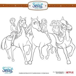 Great Image of Spirit Coloring Pages Horse
