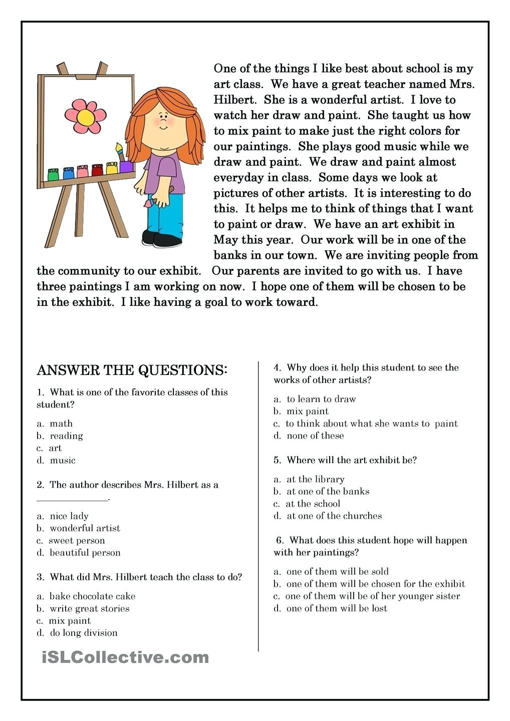 5 Elements Of A Short Story Worksheets Free Preschool Kindergarten Read