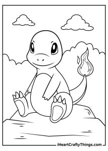 Charmander Coloring Pages in 2021 Charmander coloring page, Coloring
