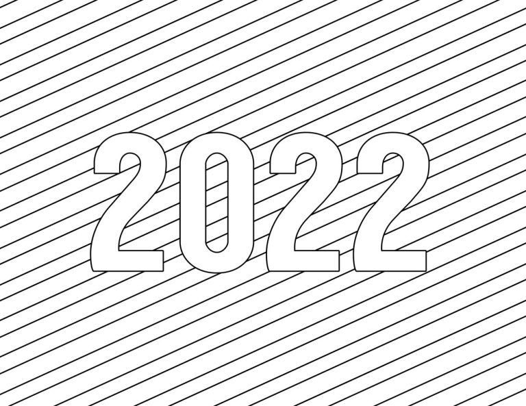 2022 Coloring Page