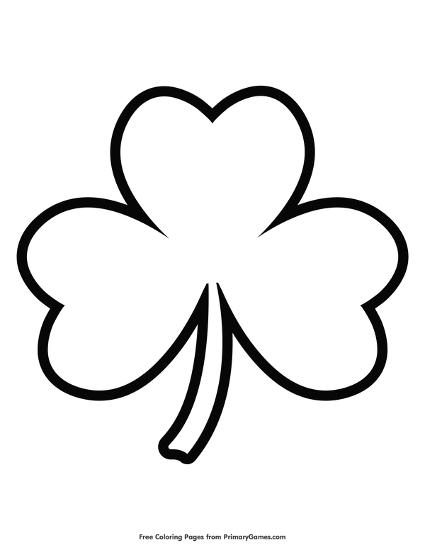 Easy St Patrick's Day Coloring Pages