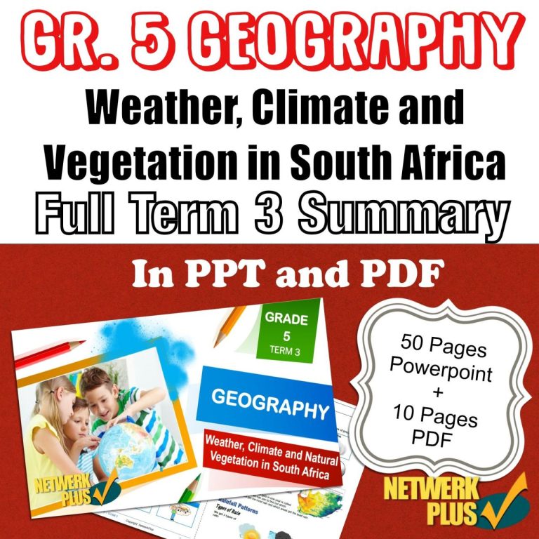 Printable Grade 5 English Worksheets South Africa