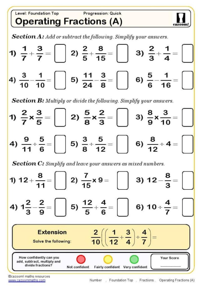 Year 7 Maths Worksheets Pdf Free With Answers