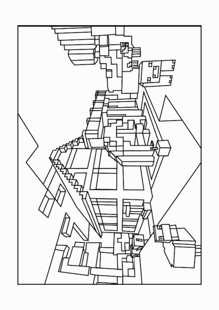 Printable Minecraft Wither Coloring Pages