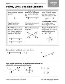 Geometry Homework Points Lines And Planes Worksheet Answers