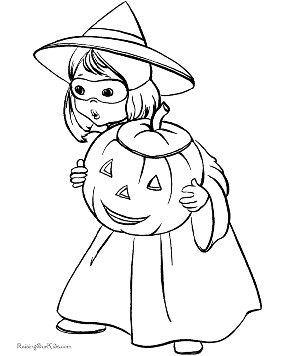 Witch Coloring Page Pdf
