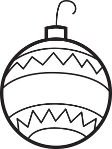 Printable Christmas Ornaments Coloring Page for Kids 2 SupplyMe