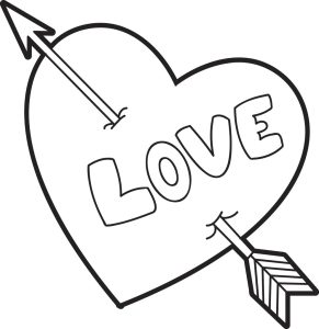 Printable Valentine Heart Coloring Page for Kids SupplyMe