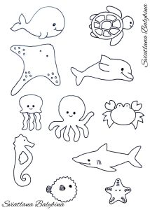 Ocean animals Sea animals template Sea animal crafts, Animal