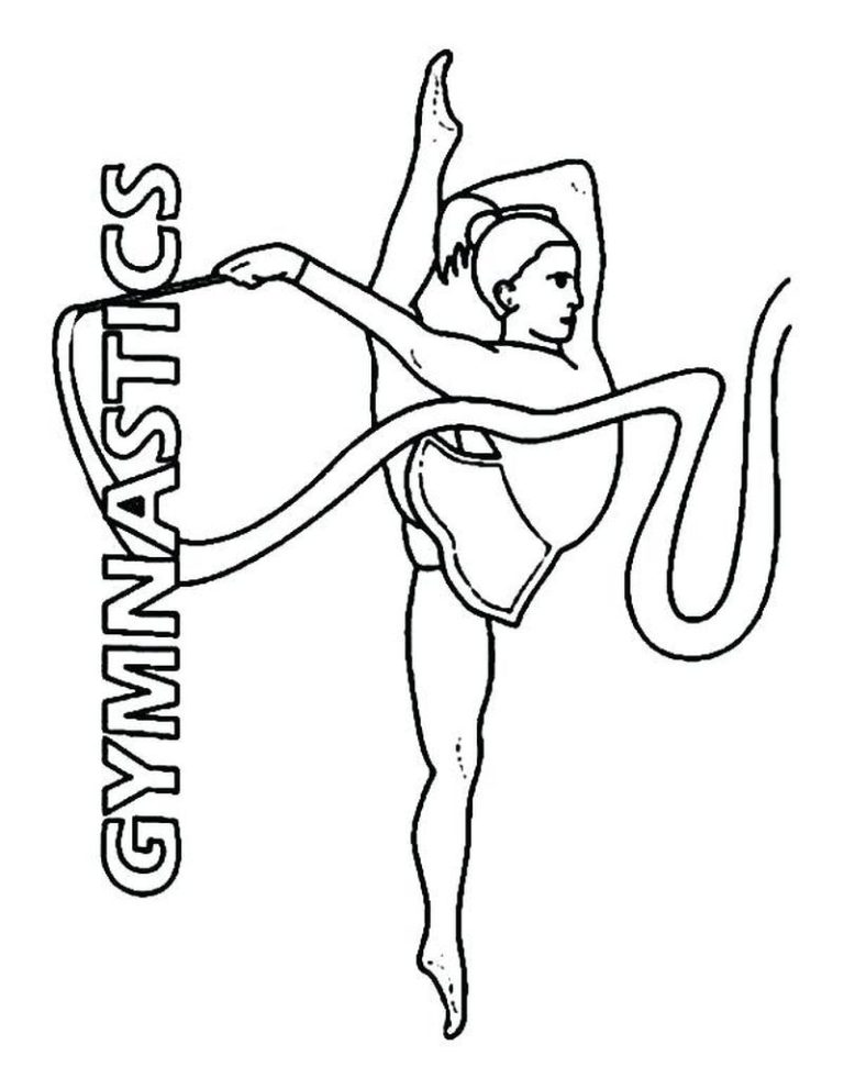 Gymnastics Coloring Picture