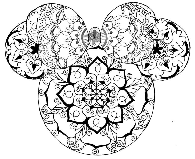 Easy Cute Mandala Coloring Pages