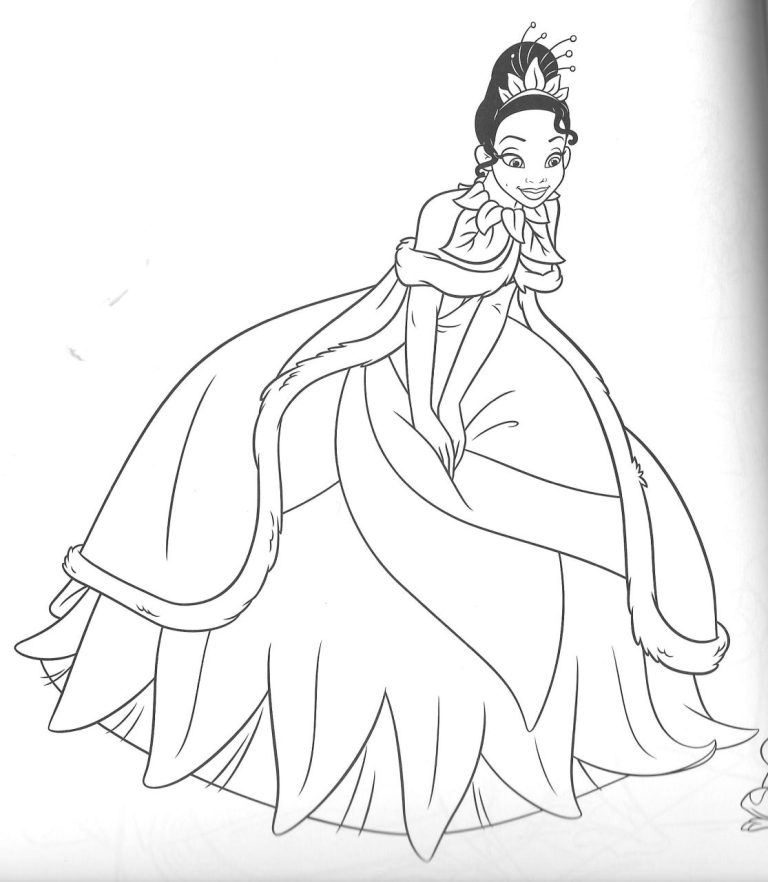 Coloring Pages Tiana