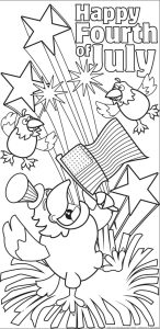 DIY July Fourth Coloring Page