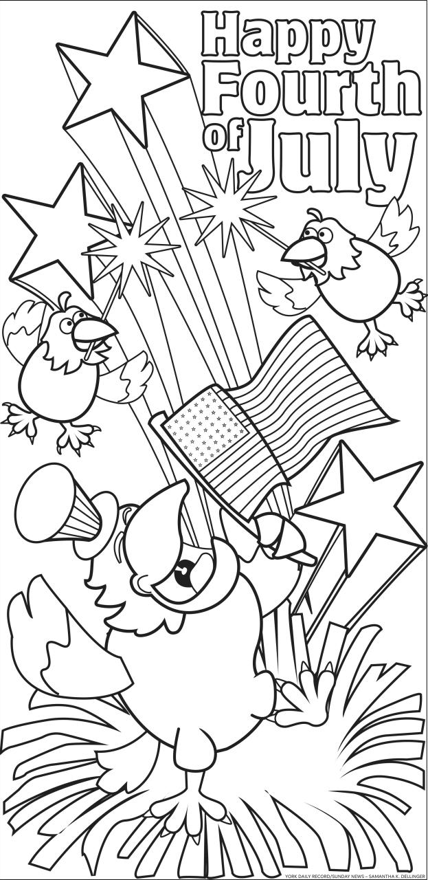 4Th Of July Coloring Page