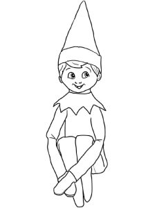 Baby Elf On The Shelf Coloring Pages Design Collection