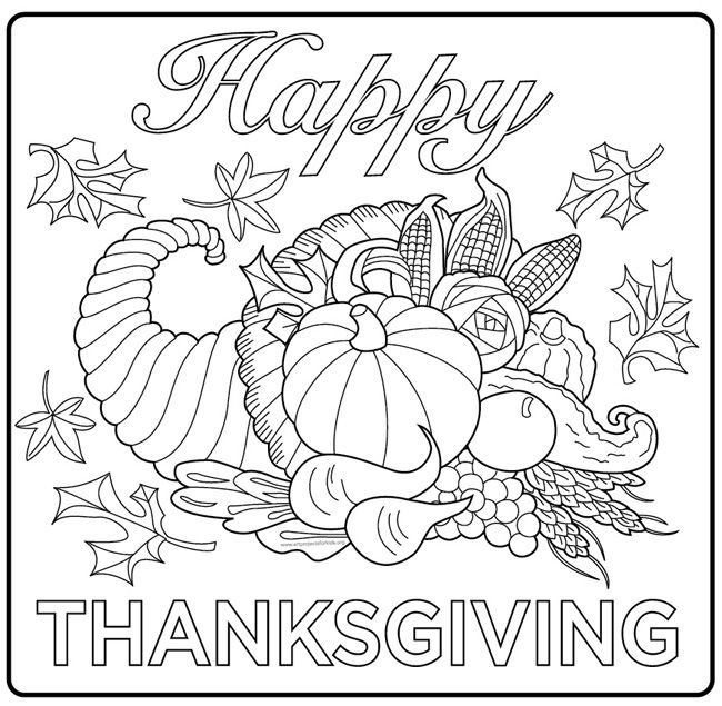 November Coloring Pages For Seniors