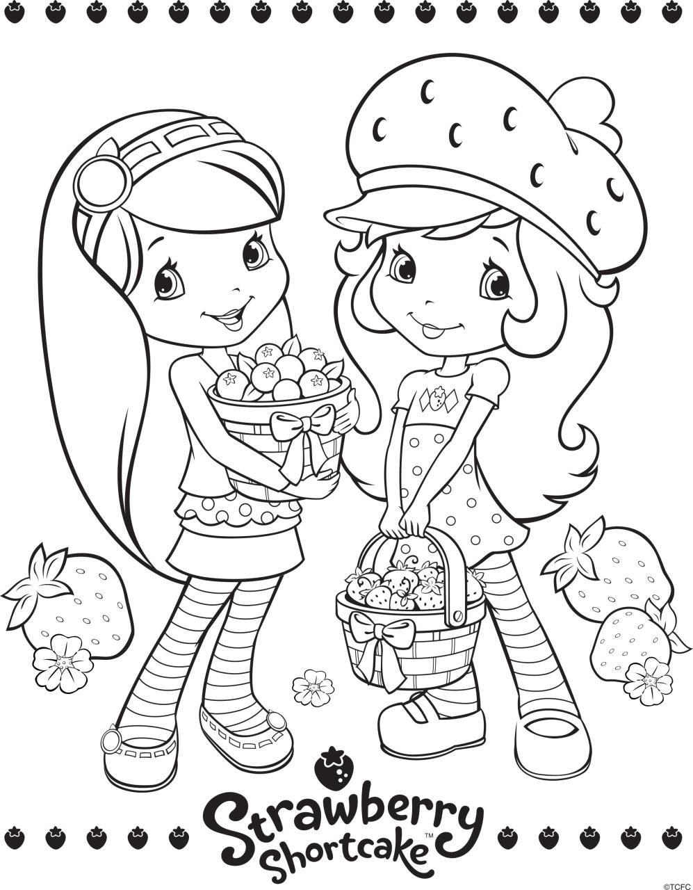 Original Strawberry Shortcake Coloring Pages