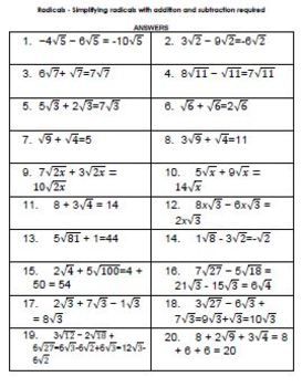 Operations With Complex Numbers Worksheet Answer Key