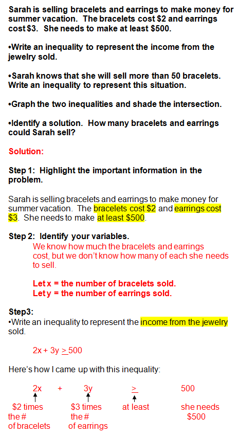Inequality Word Problems Worksheet With Answers Pdf