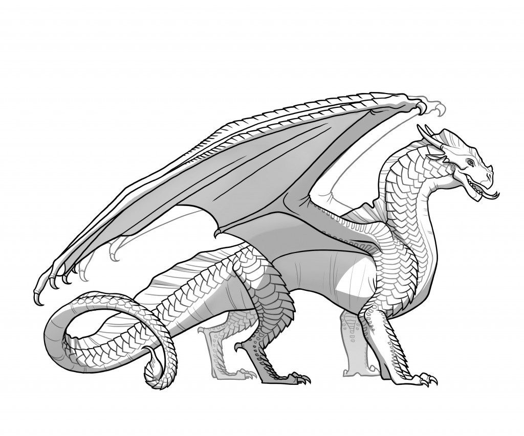 wings of fire Photo Wings of fire pics Dragon coloring page, Moon