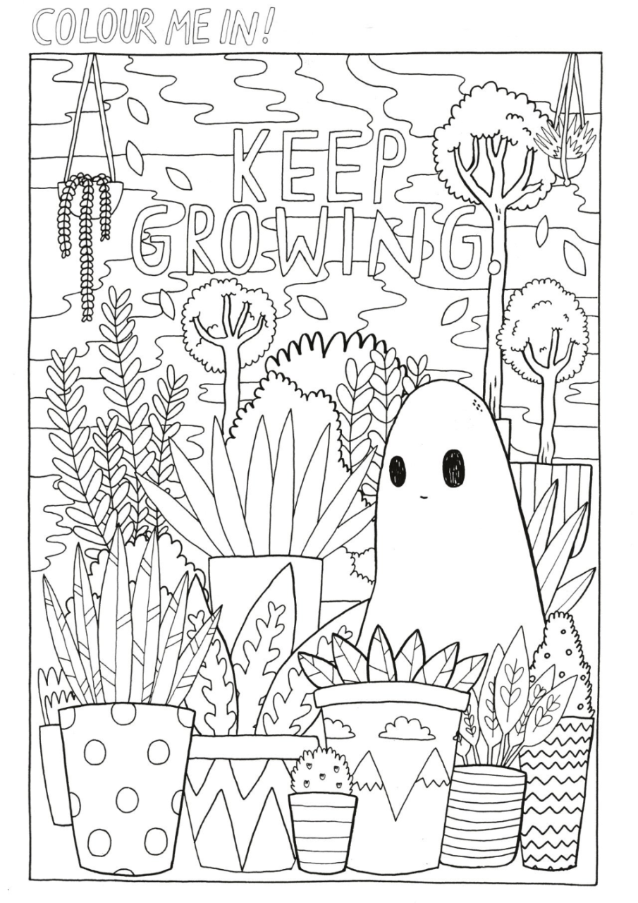 Aesthetic Coloring Page