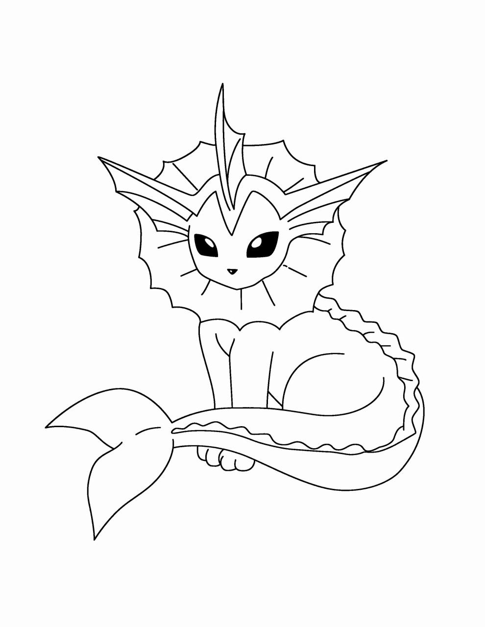 Eevee Evolutions Coloring Page Beautiful Chibi Pokemon Coloring Pages
