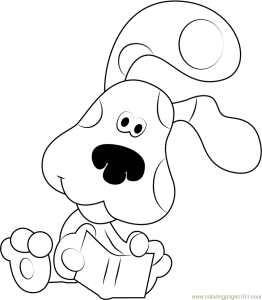 Blues Clues see Book Coloring Page Free Blue's Clues Coloring Pages