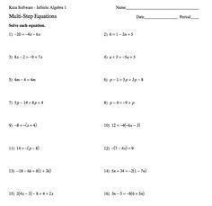 Kuta Math Worksheets Algebra 2