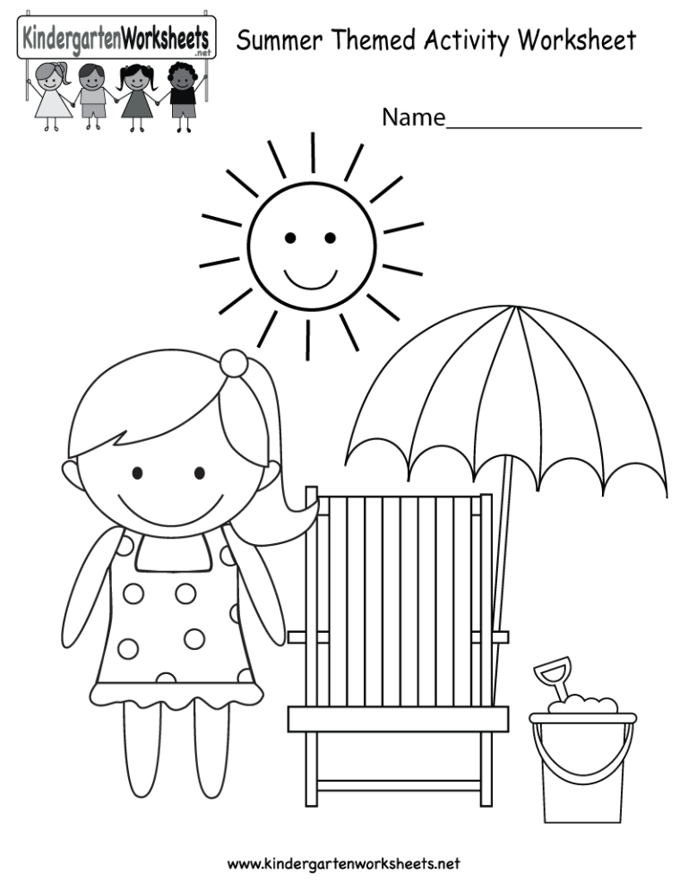 Summer Season Worksheets For Toddlers