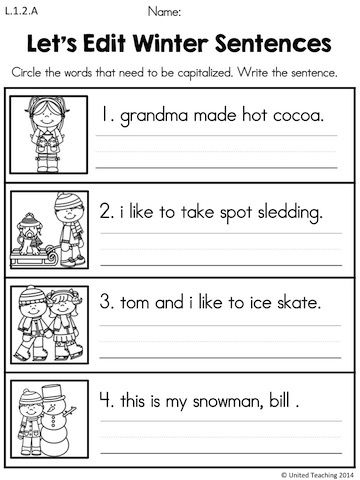 Grade 1 First Grade 1st Grade Writing Worksheets